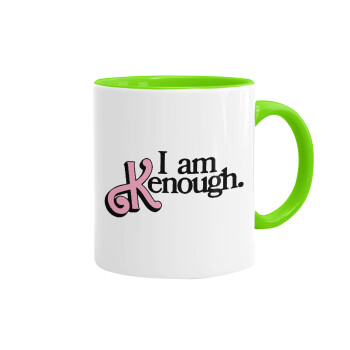 Barbie, i am Kenough, Mug colored light green, ceramic, 330ml