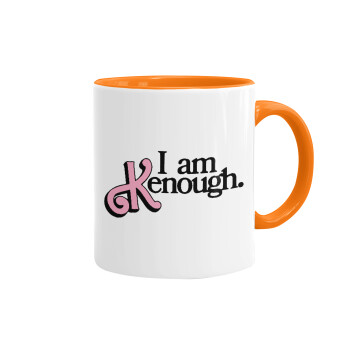 Barbie, i am Kenough, Mug colored orange, ceramic, 330ml