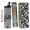 Πασχαλινή Λαμπάδα με Travel Tumbler θερμό (600ml, BPA free) & κερί αρωματικό πλακέ (30cm) (ΓΚΡΙ)