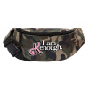 Unisex waist bag (banana) in Jungle camouflage color with 2 pockets