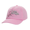 Adult Baseball Cap, 100% Cotton, PINK (COTTON, ADULT, UNISEX, ONE SIZE)