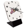 Quartz Wooden table clock with hands (10cm)