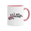 Mug colored pink, ceramic, 330ml