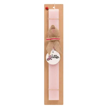 Barbie, i am Kenough, Easter Set, wooden keychain & scented flat Easter candle (30cm) (PINK)