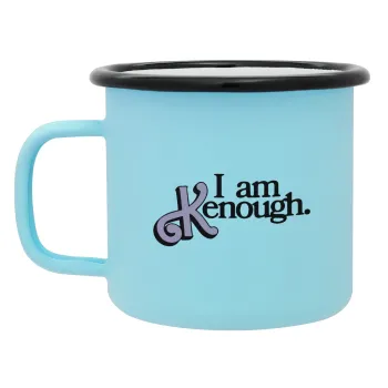 Barbie, i am Kenough, Κούπα Μεταλλική εμαγιέ ΜΑΤ σιέλ 360ml