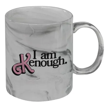 Barbie, i am Kenough, Mug ceramic marble style, 330ml