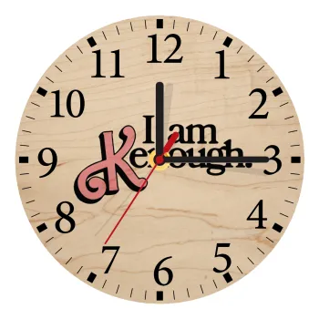 Barbie, i am Kenough, Ρολόι τοίχου ξύλινο plywood (20cm)