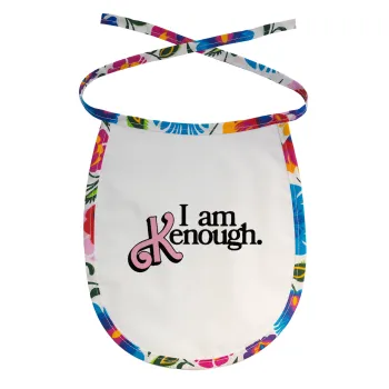 Barbie, i am Kenough, Σαλιάρα μωρού αλέκιαστη με κορδόνι Χρωματιστή