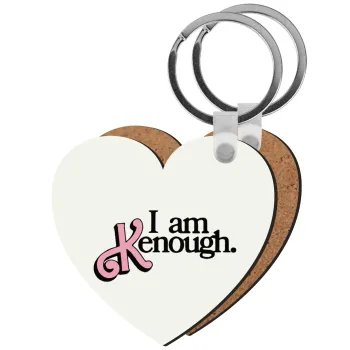 Barbie, i am Kenough, Μπρελόκ Ξύλινο καρδιά MDF