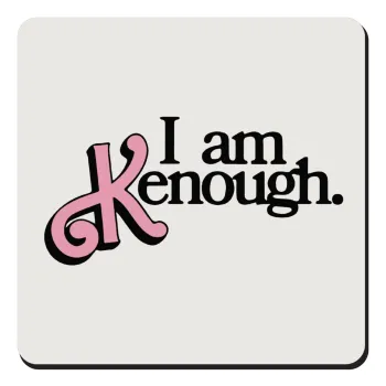 Barbie, i am Kenough, Τετράγωνο μαγνητάκι ξύλινο 9x9cm