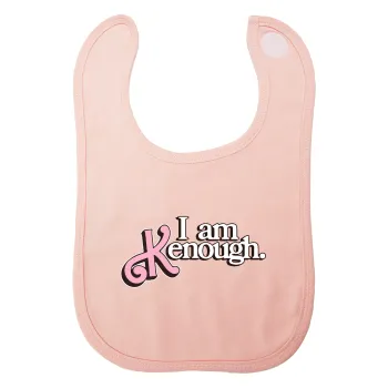 Barbie, i am Kenough, Σαλιάρα με Σκρατς ΡΟΖ 100% Organic Cotton (0-18 months)