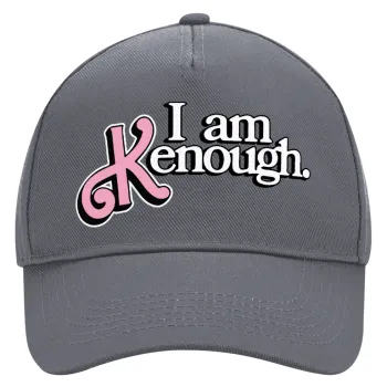Barbie, i am Kenough, Καπέλο Ενηλίκων Ultimate Γκρι, (100% ΒΑΜΒΑΚΕΡΟ DRILL, ΕΝΗΛΙΚΩΝ, UNISEX, ONE SIZE)