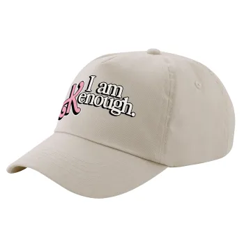 Barbie, i am Kenough, Μπεζ (SAND) Πεντάφυλλο Καπέλο Ενηλίκων Βαμβακερό (UNISEX, ONE SIZE)