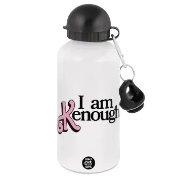 Barbie, i am Kenough, Metal water bottle, White, aluminum 500ml