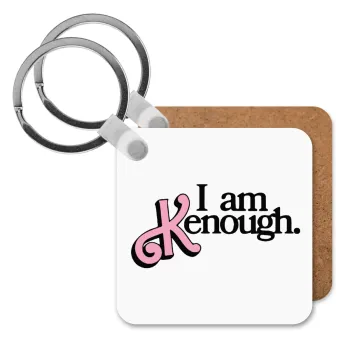 Barbie, i am Kenough, Μπρελόκ Ξύλινο τετράγωνο MDF