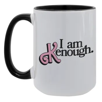 Barbie, i am Kenough, Κούπα Mega 15oz, κεραμική Μαύρη, 450ml
