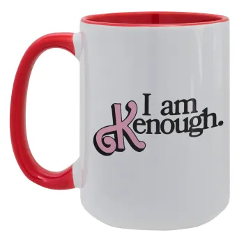 Barbie, i am Kenough, Κούπα Mega 15oz, κεραμική Κόκκινη, 450ml