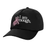 Adult Baseball Cap, 100% Cotton, Black (COTTON, ADULT, UNISEX, ONE SIZE)