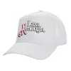 Structured Trucker Adult Hat, with Mesh, WHITE (100% COTTON, ADULT, UNISEX, ONE SIZE)