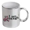 Mug ceramic, silver mirror, 330ml