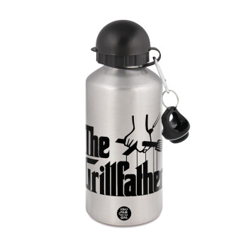 The Grill Father, Metallic water jug, Silver, aluminum 500ml