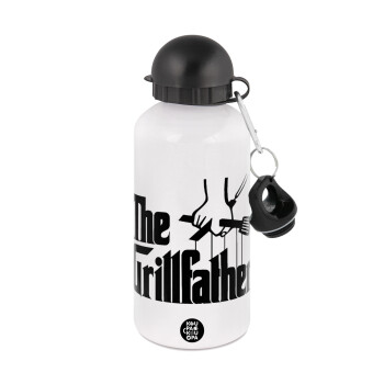 The Grill Father, Metal water bottle, White, aluminum 500ml