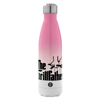 The Grill Father, Metal mug thermos Pink/White (Stainless steel), double wall, 500ml