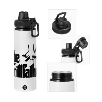 The Grill Father, Metal water bottle with safety cap, aluminum 850ml