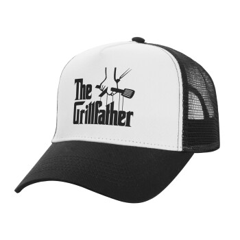 The Grill Father, Καπέλο Structured Trucker, ΛΕΥΚΟ/ΜΑΥΡΟ