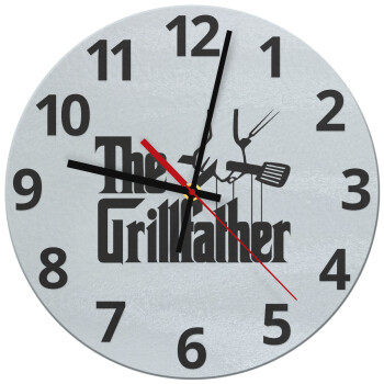 The Grill Father, Ρολόι τοίχου γυάλινο (30cm)