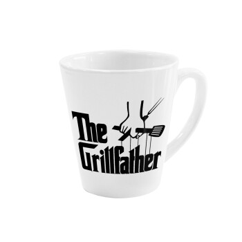 The Grill Father, Κούπα κωνική Latte Λευκή, κεραμική, 300ml