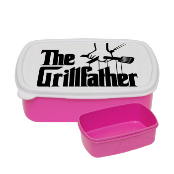 The Grill Father, ΡΟΖ παιδικό δοχείο φαγητού (lunchbox) πλαστικό (BPA-FREE) Lunch Βox M18 x Π13 x Υ6cm
