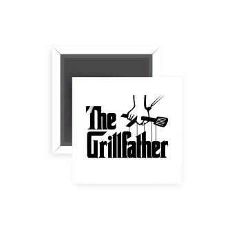 The Grill Father, Μαγνητάκι ψυγείου τετράγωνο διάστασης 5x5cm