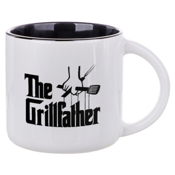 The Grill Father, Κούπα κεραμική 400ml Λευκή/Μαύρη