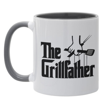 The Grill Father, Mug colored grey, ceramic, 330ml