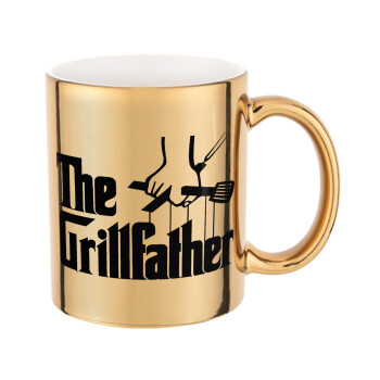The Grill Father, Mug ceramic, gold mirror, 330ml
