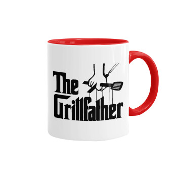 The Grill Father, Mug colored red, ceramic, 330ml