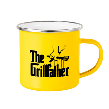 The Grill Father, Κούπα Μεταλλική εμαγιέ Κίτρινη 360ml
