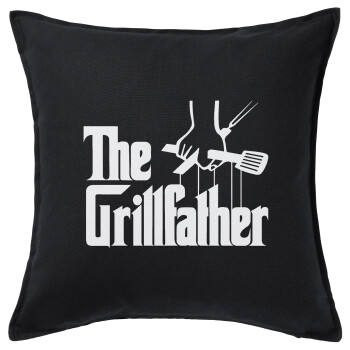 The Grill Father, Sofa cushion black 50x50cm includes filling