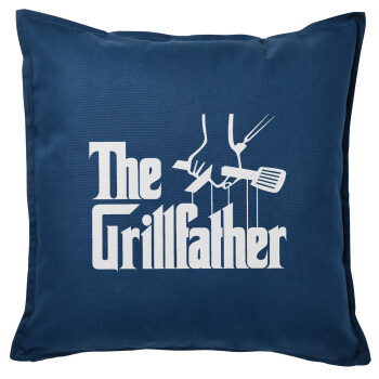 The Grill Father, Sofa cushion Blue 50x50cm includes filling
