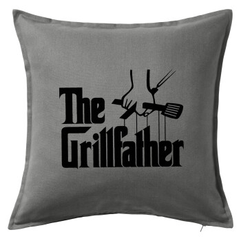The Grill Father, Sofa cushion Grey 50x50cm includes filling