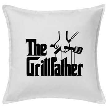 The Grill Father, Sofa cushion White 50x50cm includes filling