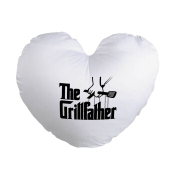 The Grill Father, Μαξιλάρι καναπέ καρδιά 40x40cm περιέχεται το  γέμισμα
