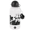 Metal water bottle, White, aluminum 500ml