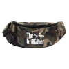Unisex waist bag (banana) in Jungle camouflage color with 2 pockets