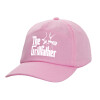 Adult Baseball Cap, 100% Cotton, PINK (COTTON, ADULT, UNISEX, ONE SIZE)