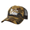 Adult Structured Trucker Hat, with Mesh, (Camouflage) Army (100% COTTON, ADULT, UNISEX, ONE SIZE)