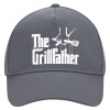 Ultimate Adult Hat Grey, (100% COTTON DRILL, ADULT, UNISEX, ONE SIZE)
