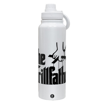 The Grill Father, 1L Stainless Steel Thermal Bottle with Phone Holder & Double Wall Insulation