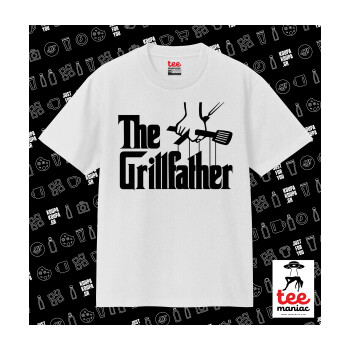 The Grill Father, Κλασικό T-Shirt, διπλής ραφής, χωρίς πλευρικές ραφές ΛΕΥΚΟ από 100% βαμβάκι. Vegan & OEKO-TEX πιστοποιημένο.